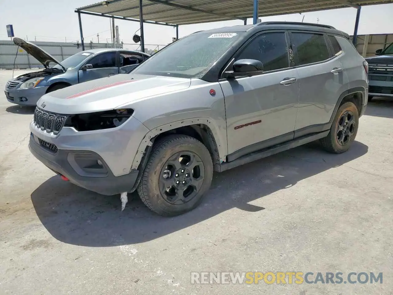 1 Photograph of a damaged car 3C4NJDDN6PT540840 JEEP COMPASS 2023