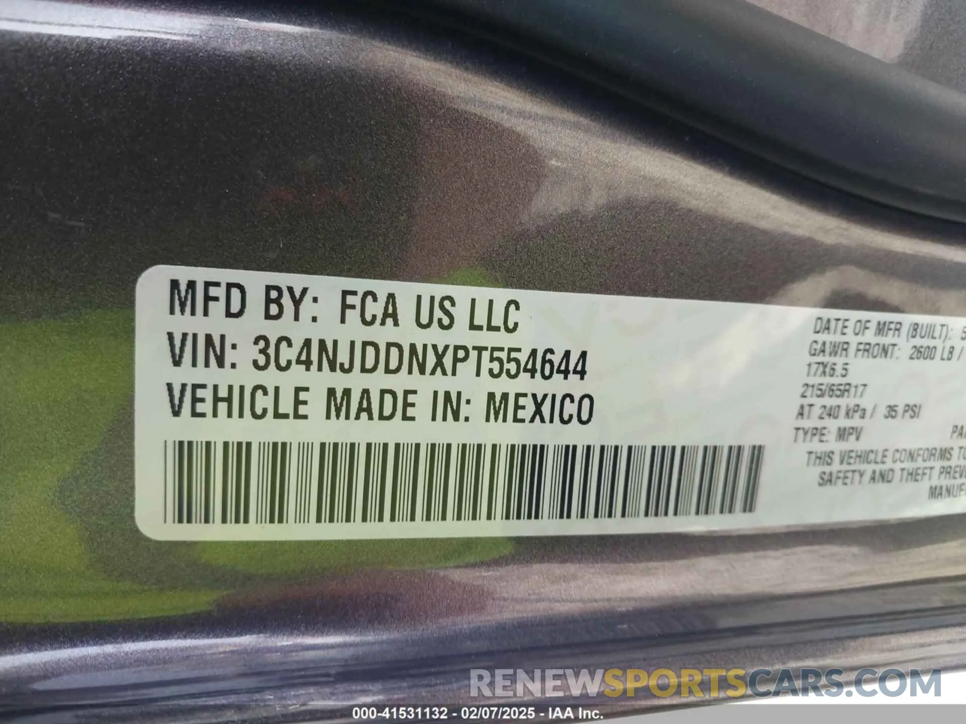 9 Фотография поврежденного автомобиля 3C4NJDDNXPT554644 JEEP COMPASS 2023