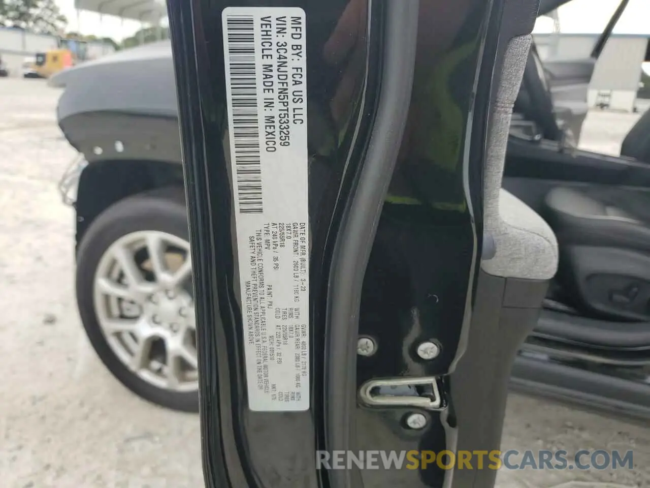 14 Photograph of a damaged car 3C4NJDFN5PT533259 JEEP COMPASS 2023
