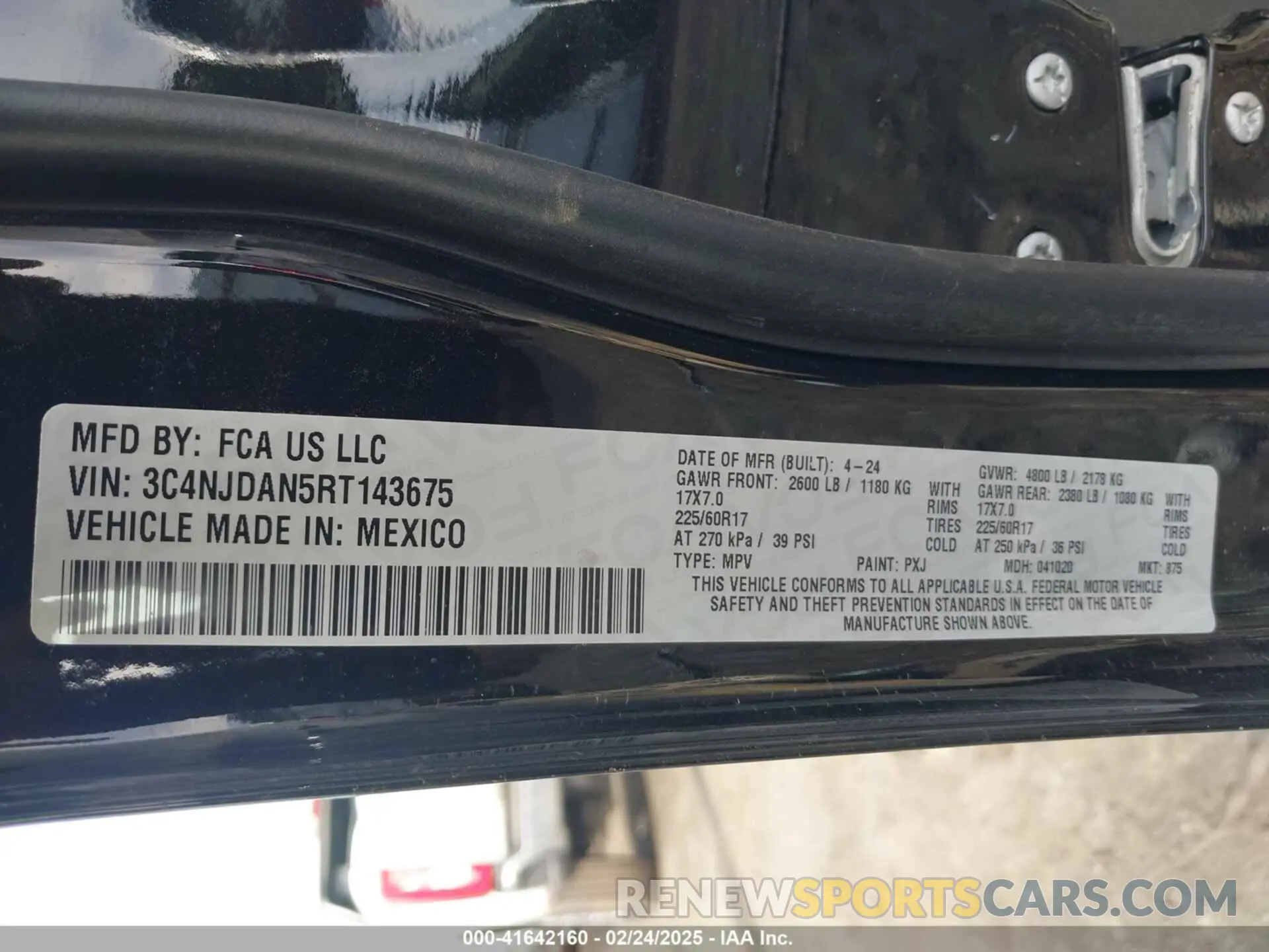 9 Photograph of a damaged car 3C4NJDAN5RT143675 JEEP COMPASS 2024