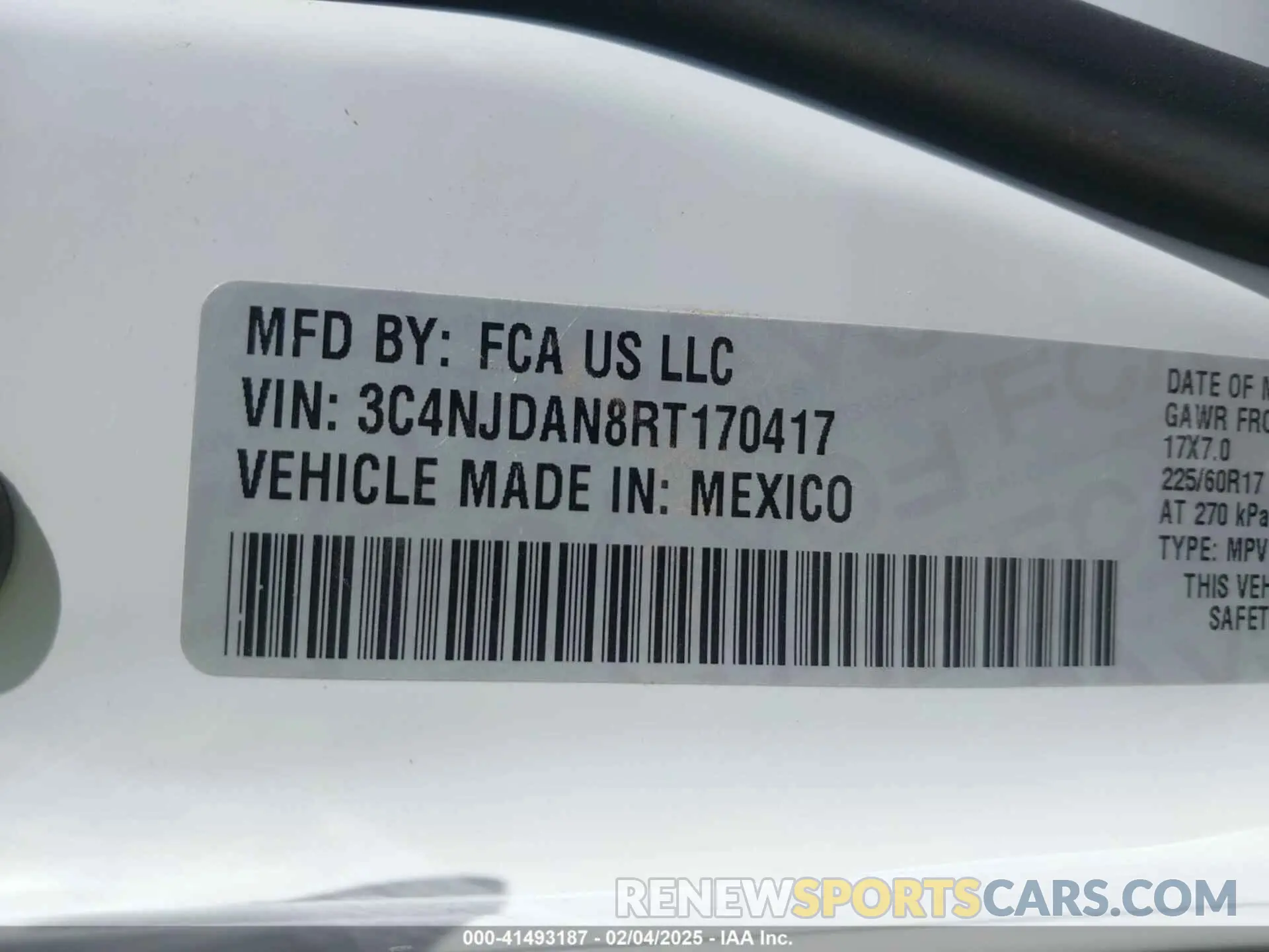 9 Фотография поврежденного автомобиля 3C4NJDAN8RT170417 JEEP COMPASS 2024