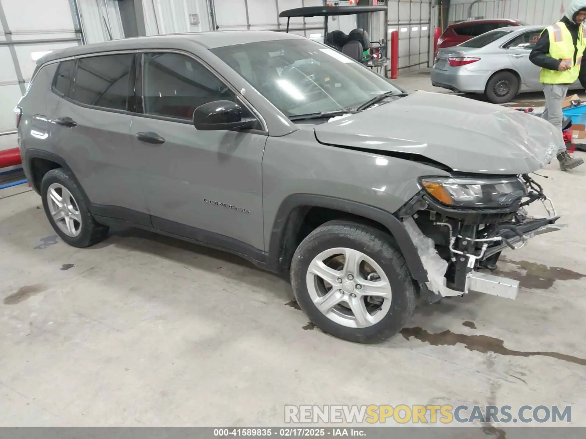 1 Photograph of a damaged car 3C4NJDAN8RT580067 JEEP COMPASS 2024