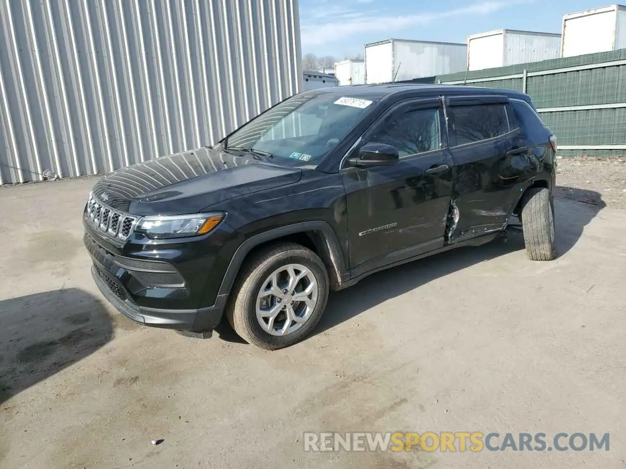 1 Photograph of a damaged car 3C4NJDAN9RT171267 JEEP COMPASS 2024