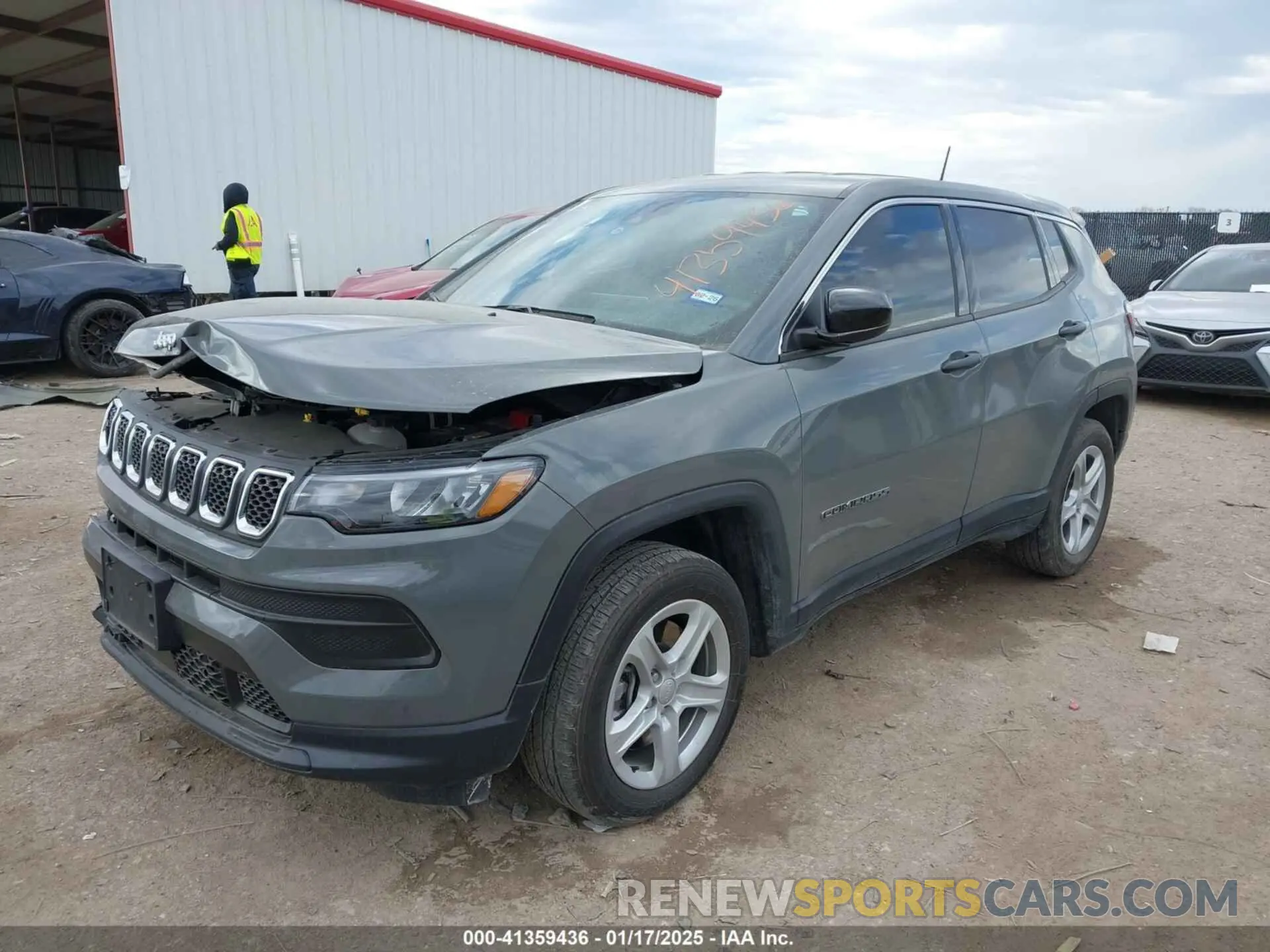 2 Photograph of a damaged car 3C4NJDANXRT583844 JEEP COMPASS 2024