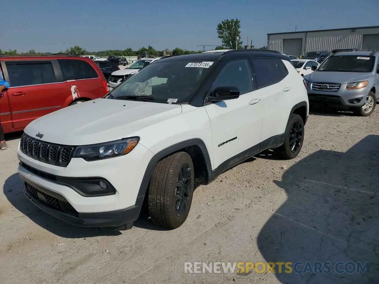 1 Photograph of a damaged car 3C4NJDBN0RT142156 JEEP COMPASS 2024