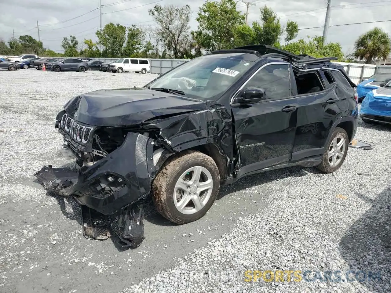 1 Photograph of a damaged car 3C4NJDBN0RT587495 JEEP COMPASS 2024