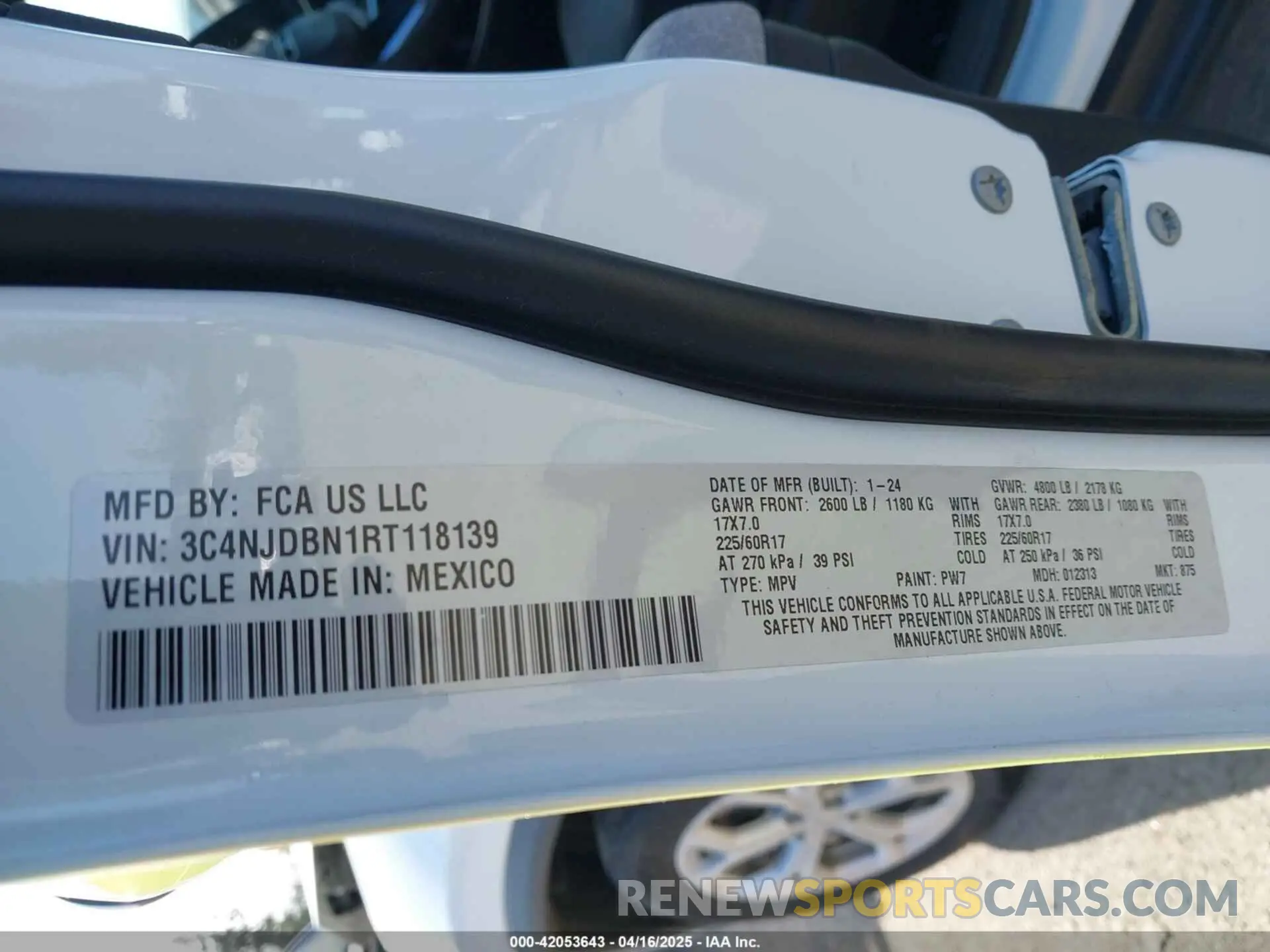 9 Фотография поврежденного автомобиля 3C4NJDBN1RT118139 JEEP COMPASS 2024