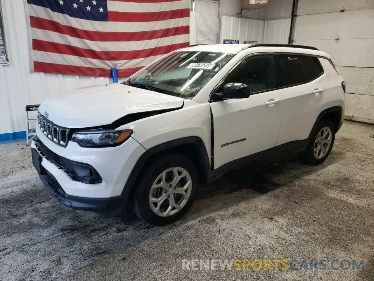 1 Photograph of a damaged car 3C4NJDBN2RT111944 JEEP COMPASS 2024