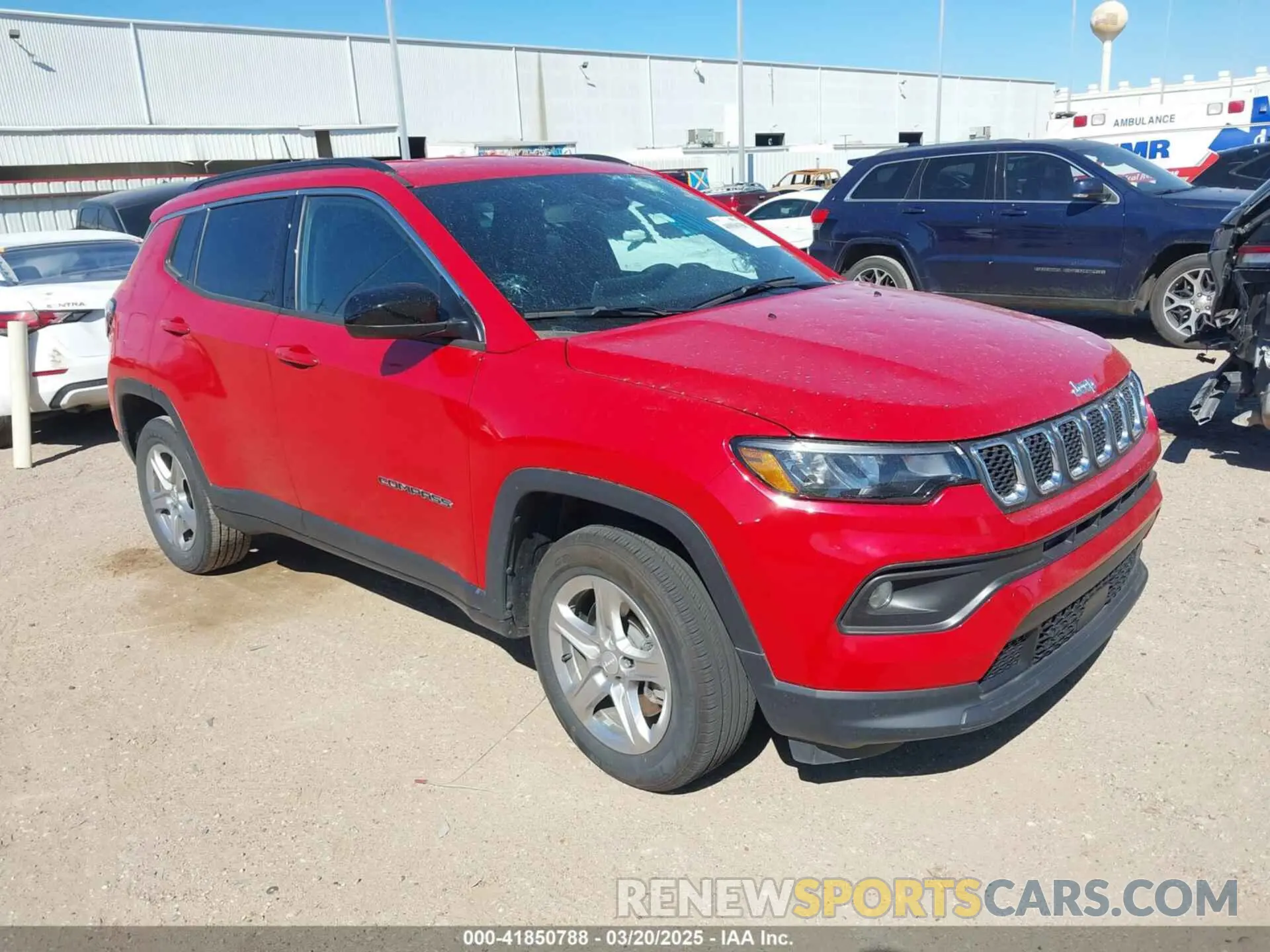 1 Photograph of a damaged car 3C4NJDBN2RT606063 JEEP COMPASS 2024