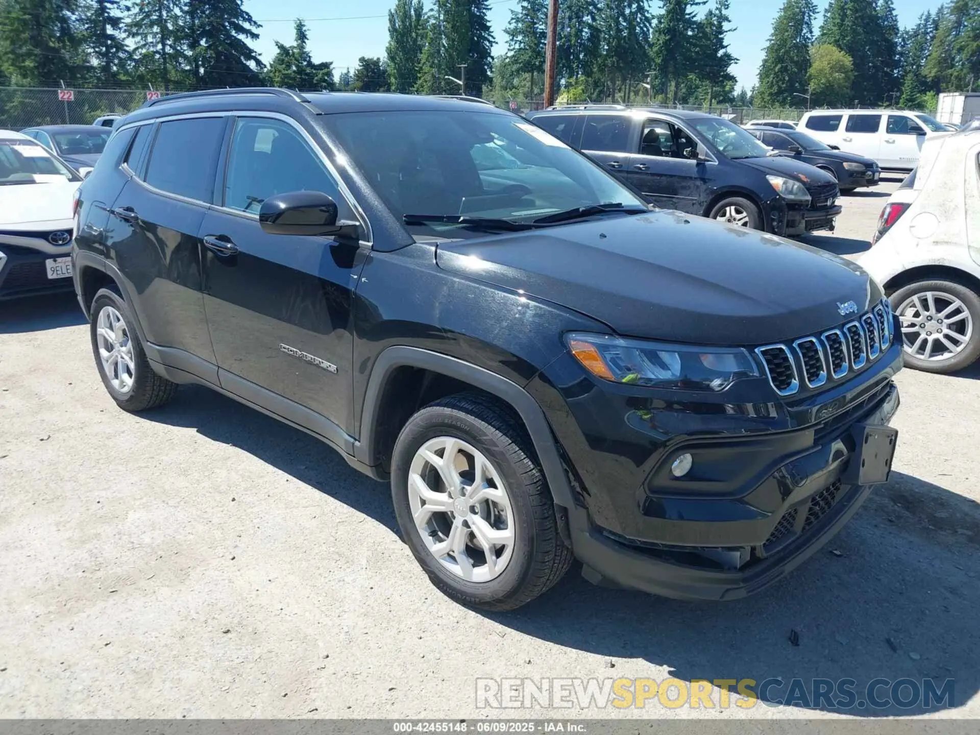 1 Photograph of a damaged car 3C4NJDBN3RT100807 JEEP COMPASS 2024