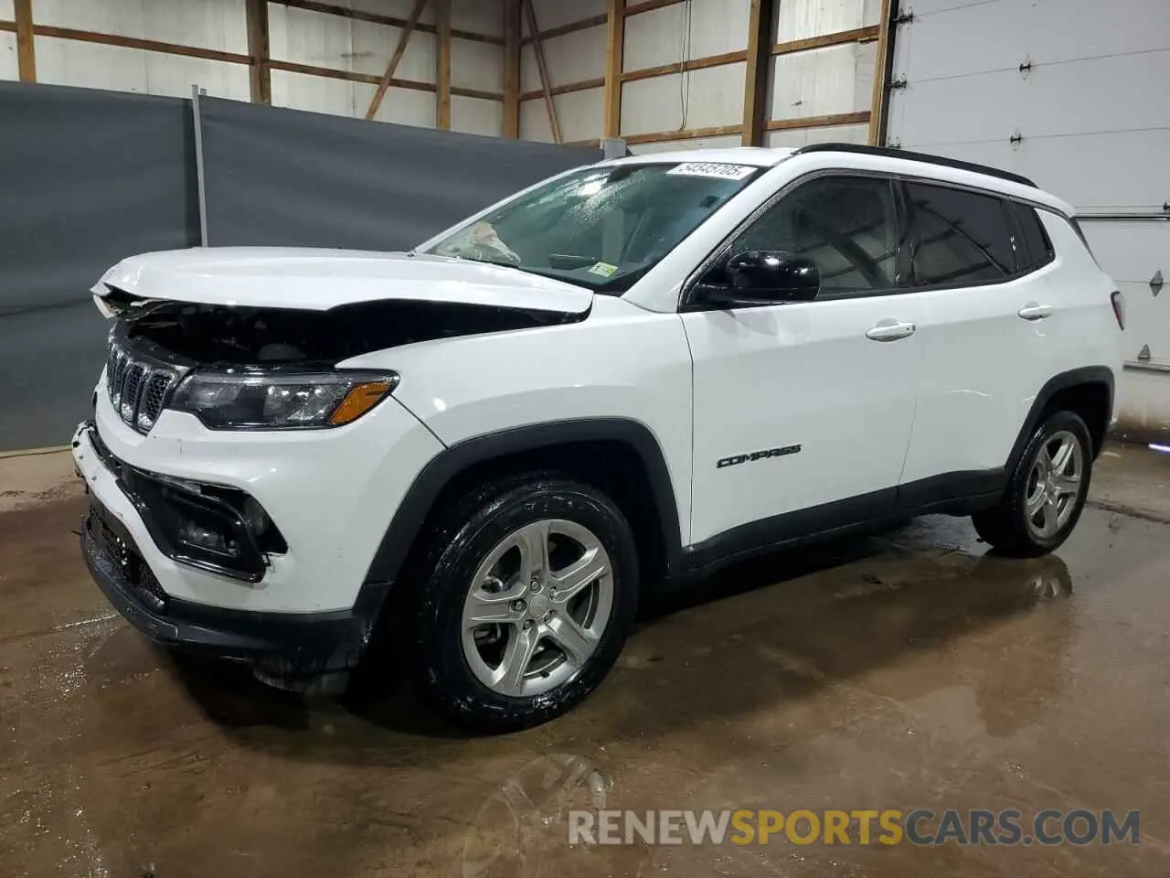 1 Photograph of a damaged car 3C4NJDBN3RT607271 JEEP COMPASS 2024