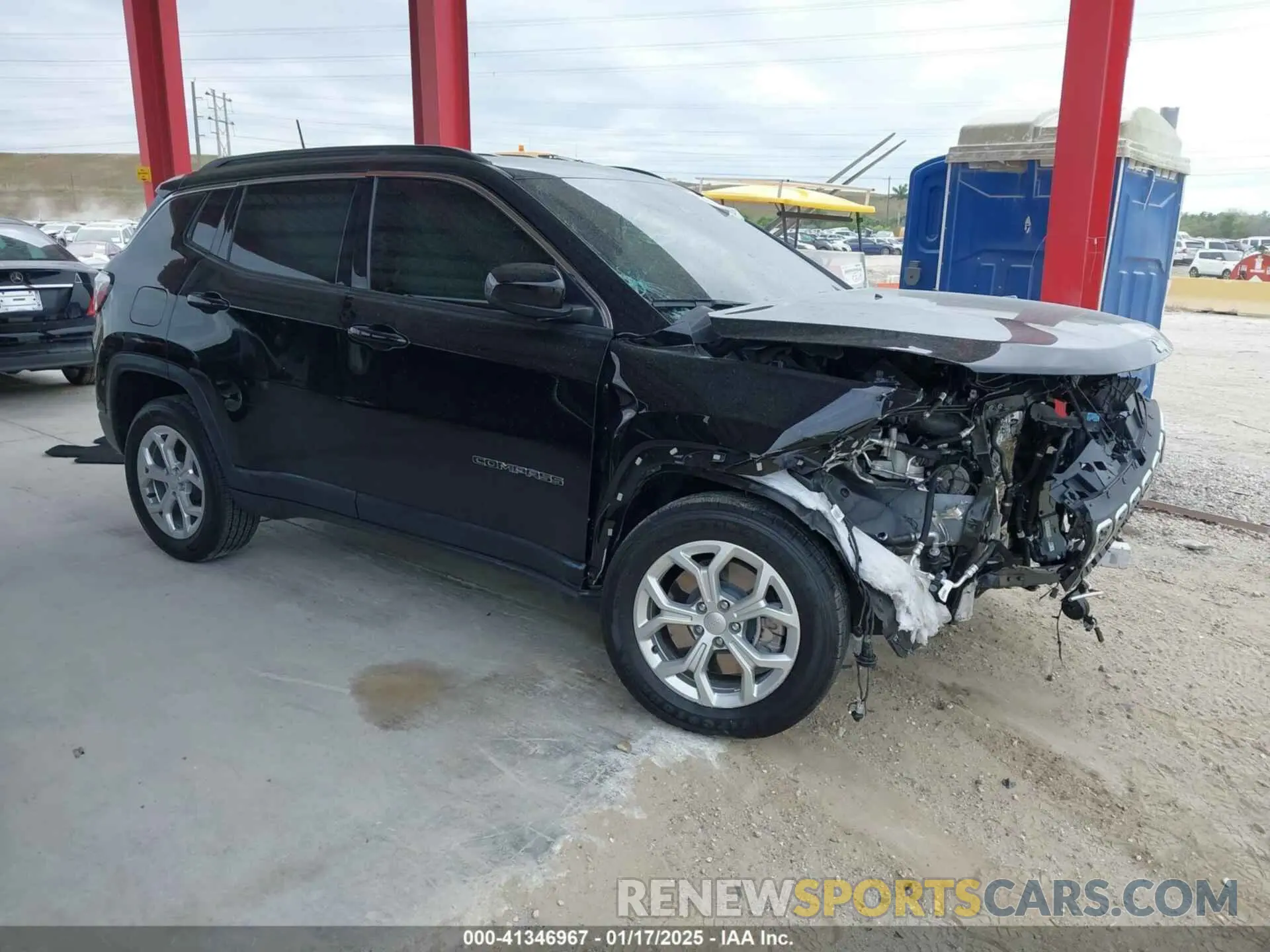 1 Photograph of a damaged car 3C4NJDBN4RT135081 JEEP COMPASS 2024
