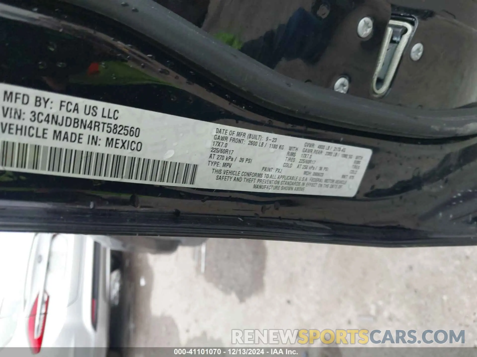 9 Фотография поврежденного автомобиля 3C4NJDBN4RT582560 JEEP COMPASS 2024