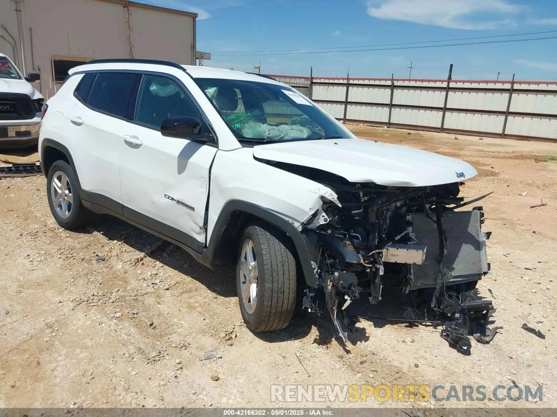 1 Photograph of a damaged car 3C4NJDBN4RT604198 JEEP COMPASS 2024