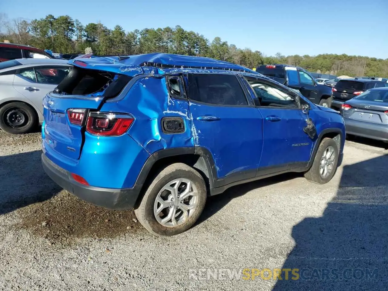 3 Photograph of a damaged car 3C4NJDBN7RT133146 JEEP COMPASS 2024
