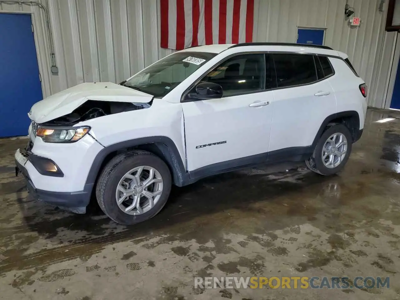 1 Photograph of a damaged car 3C4NJDBN9RT138882 JEEP COMPASS 2024