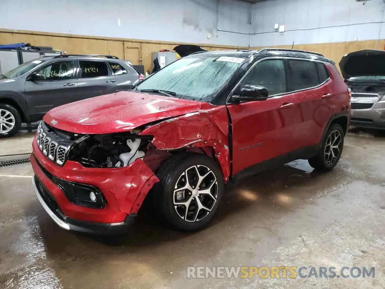 1 Photograph of a damaged car 3C4NJDCN0RT156198 JEEP COMPASS 2024