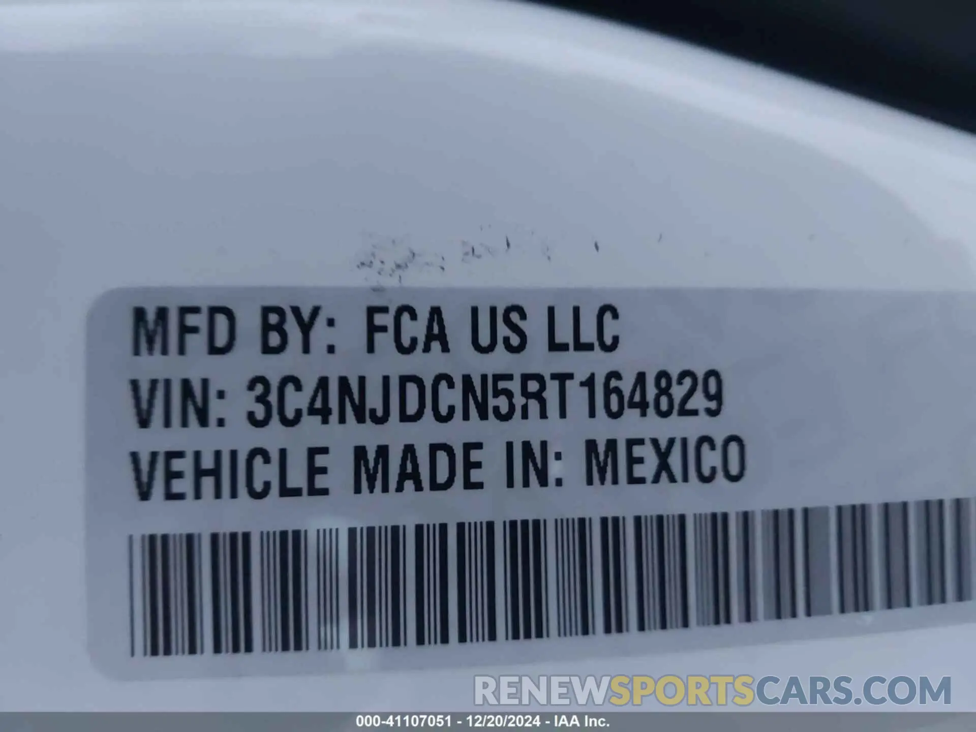 9 Фотография поврежденного автомобиля 3C4NJDCN5RT164829 JEEP COMPASS 2024
