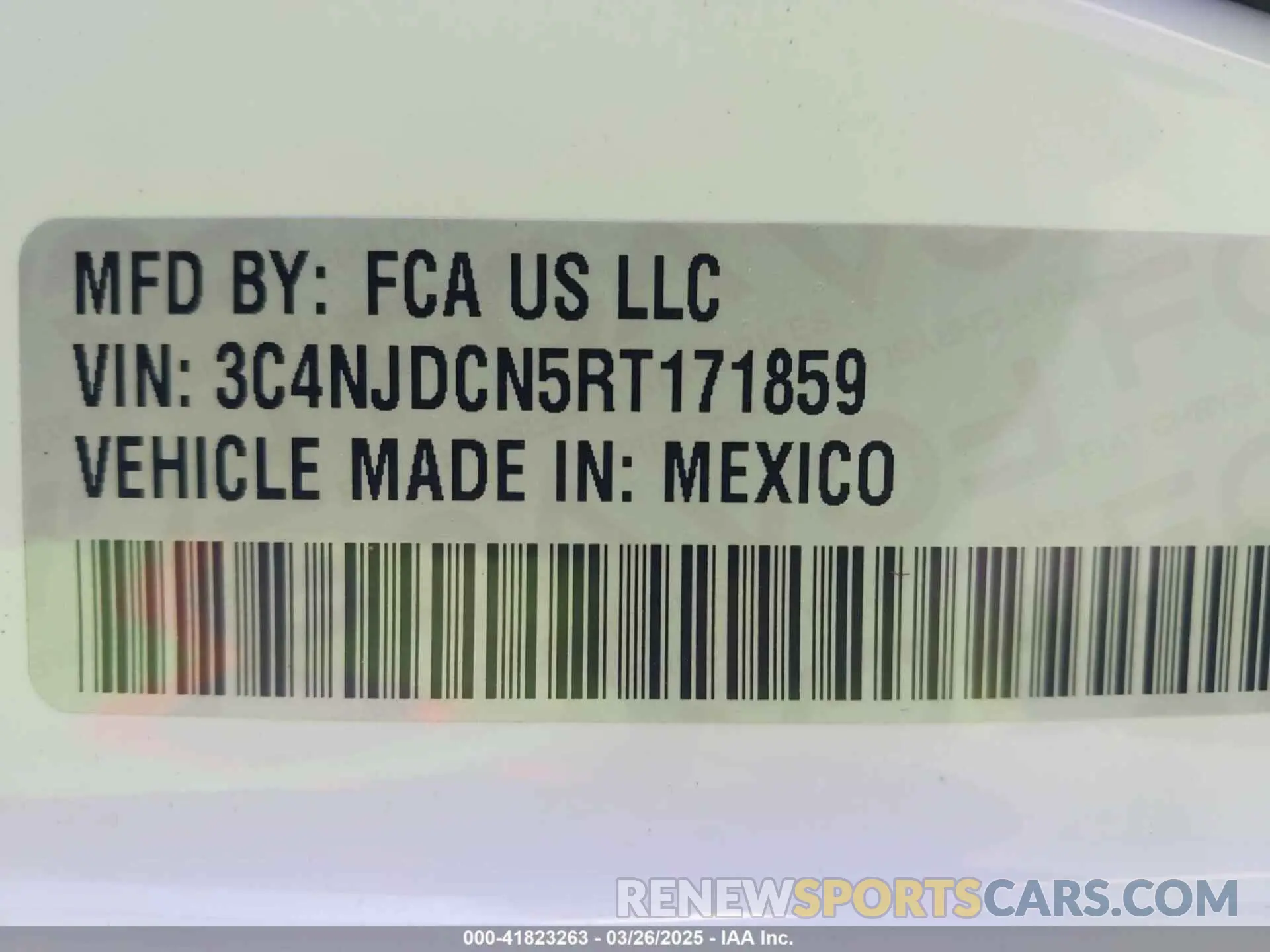 9 Фотография поврежденного автомобиля 3C4NJDCN5RT171859 JEEP COMPASS 2024