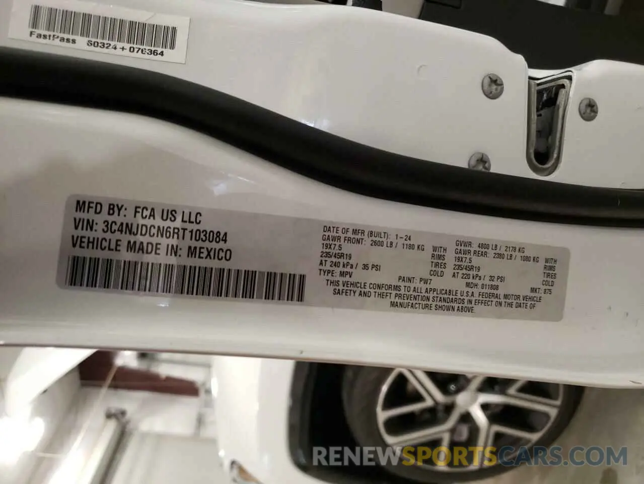13 Фотография поврежденного автомобиля 3C4NJDCN6RT103084 JEEP COMPASS 2024