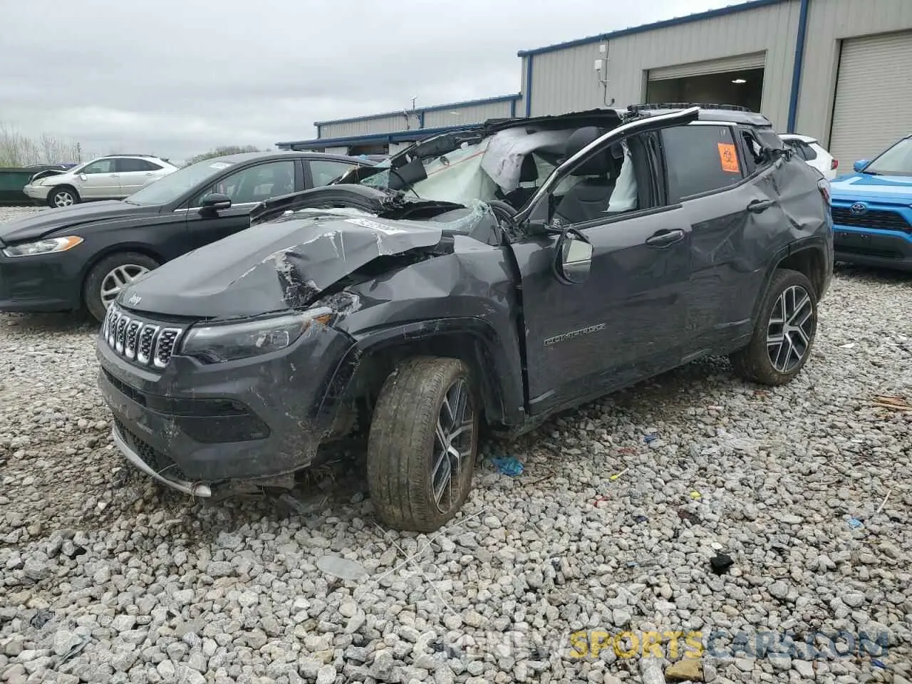 1 Photograph of a damaged car 3C4NJDCN6RT126039 JEEP COMPASS 2024