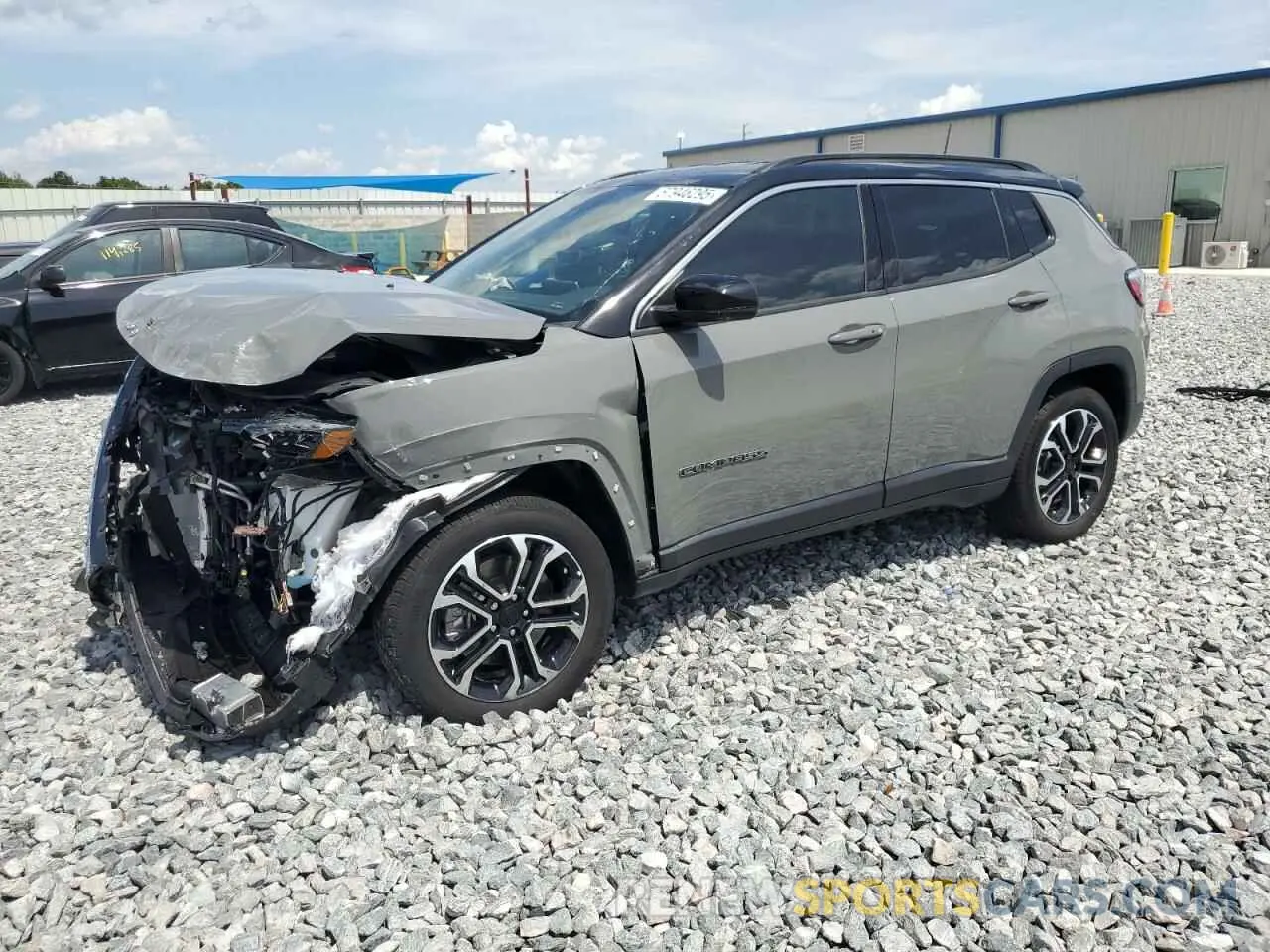 1 Photograph of a damaged car 3C4NJDCN6RT579853 JEEP COMPASS 2024