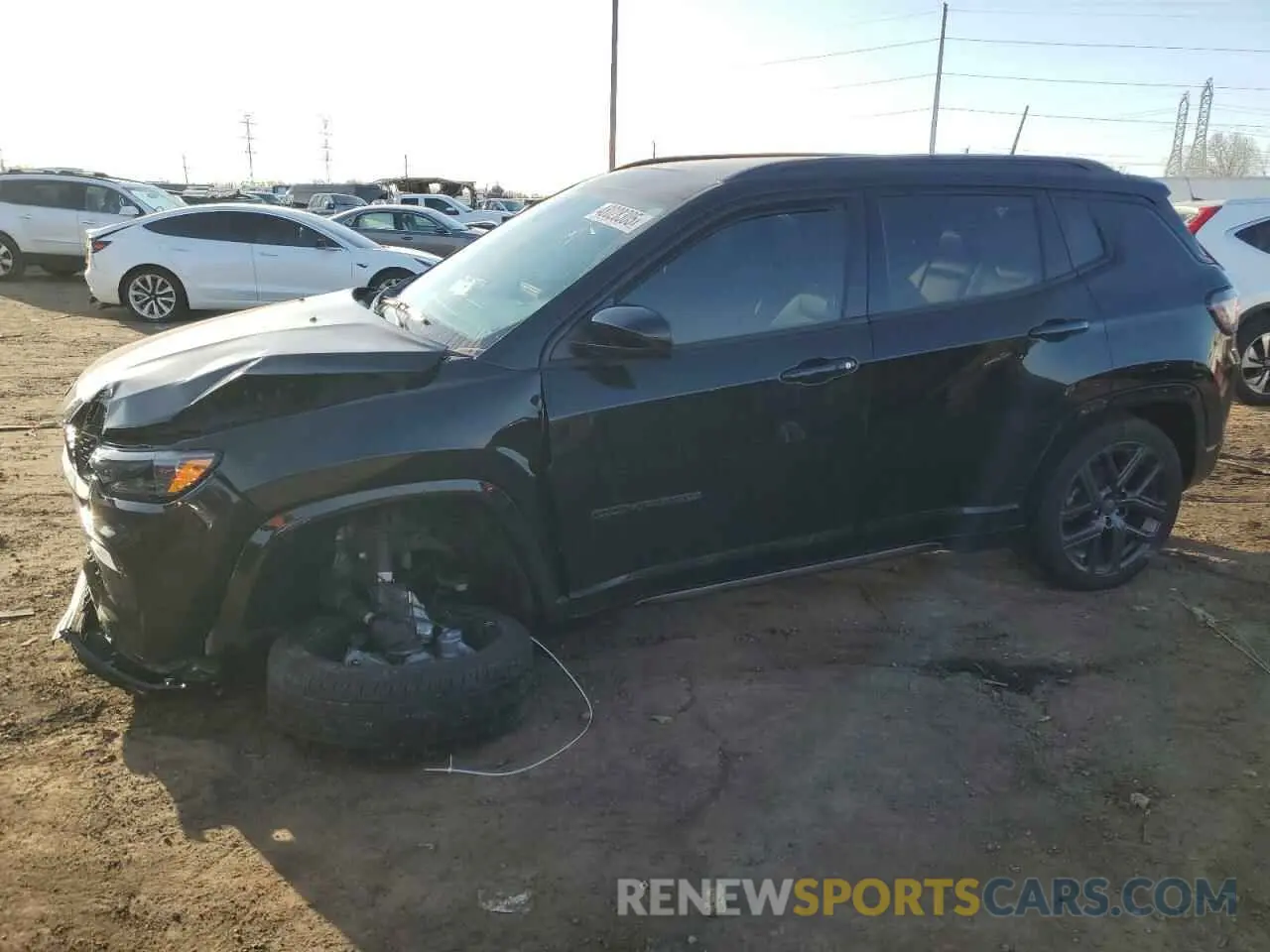 1 Photograph of a damaged car 3C4NJDCN8RT104365 JEEP COMPASS 2024