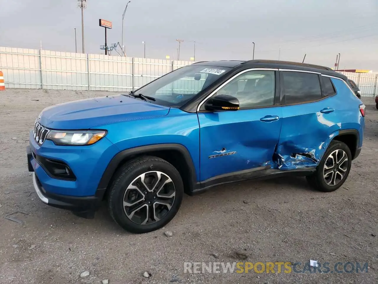 1 Photograph of a damaged car 3C4NJDCN9RT583895 JEEP COMPASS 2024