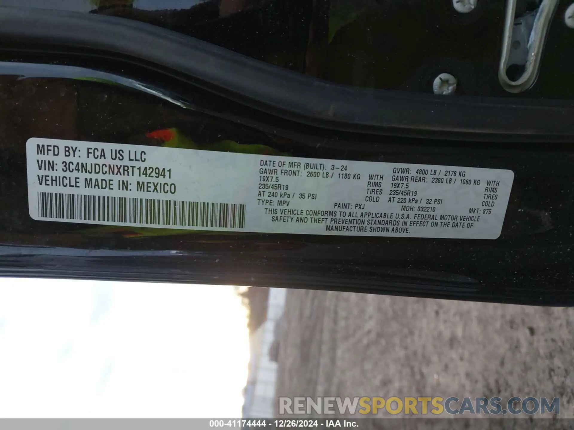 9 Photograph of a damaged car 3C4NJDCNXRT142941 JEEP COMPASS 2024