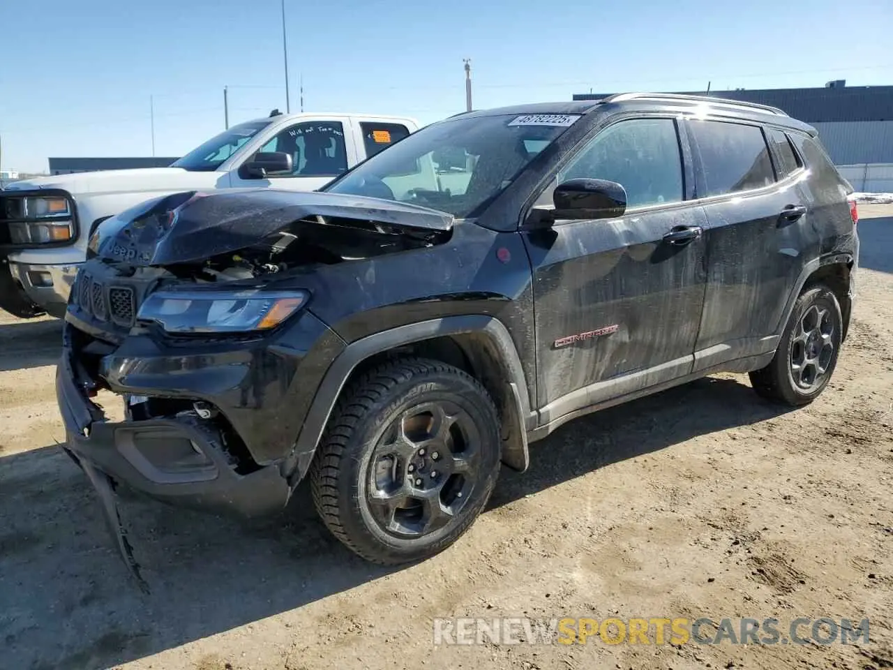1 Photograph of a damaged car 3C4NJDDN3RT593059 JEEP COMPASS 2024