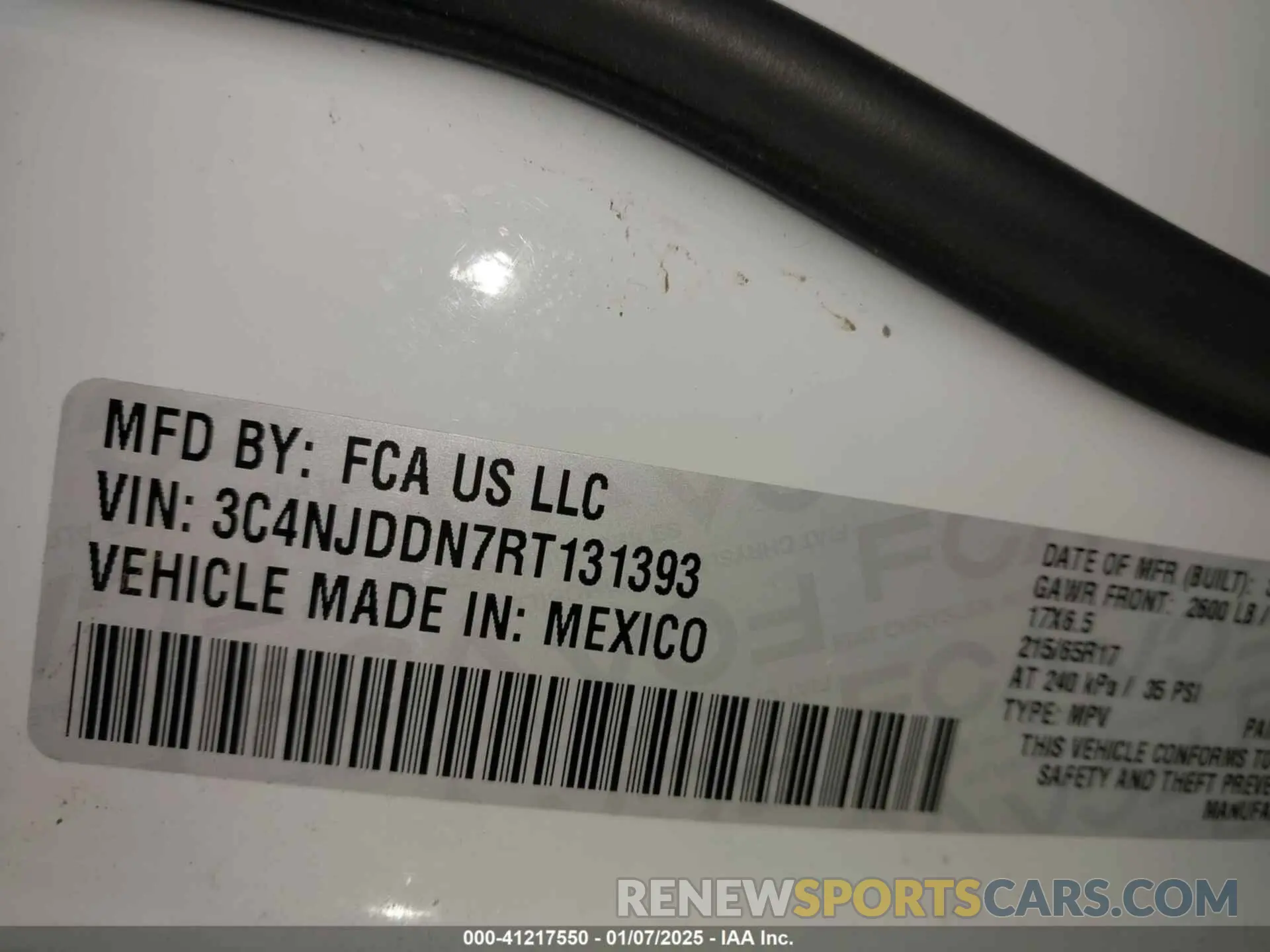 9 Photograph of a damaged car 3C4NJDDN7RT131393 JEEP COMPASS 2024