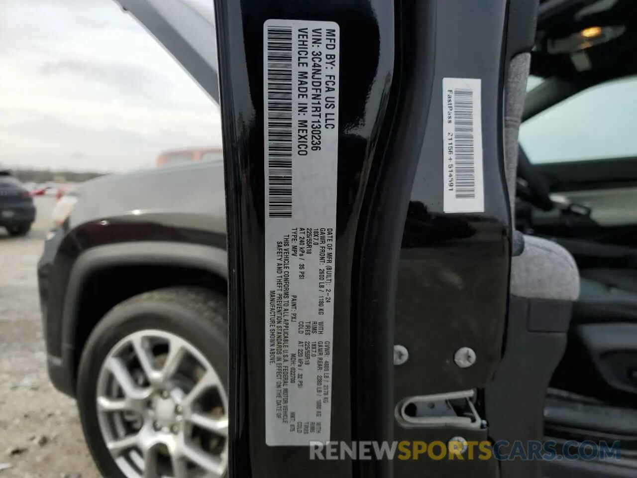 13 Photograph of a damaged car 3C4NJDFN1RT130236 JEEP COMPASS 2024