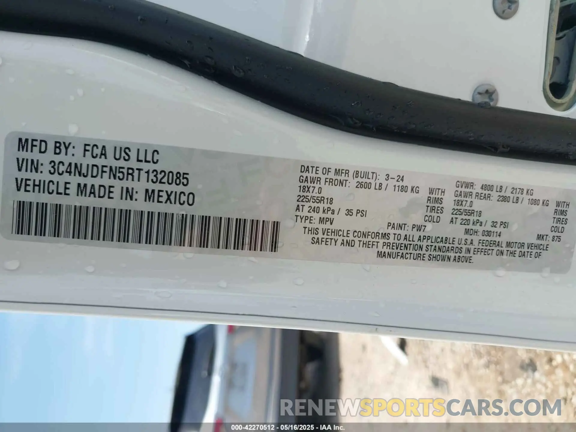 9 Фотография поврежденного автомобиля 3C4NJDFN5RT132085 JEEP COMPASS 2024
