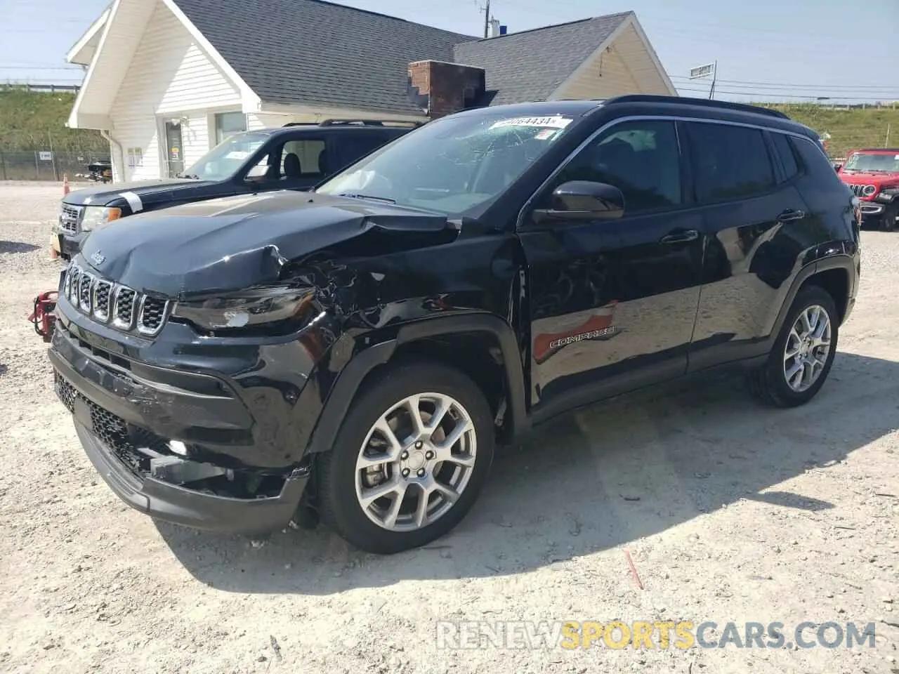 1 Photograph of a damaged car 3C4NJDFN7RT136185 JEEP COMPASS 2024