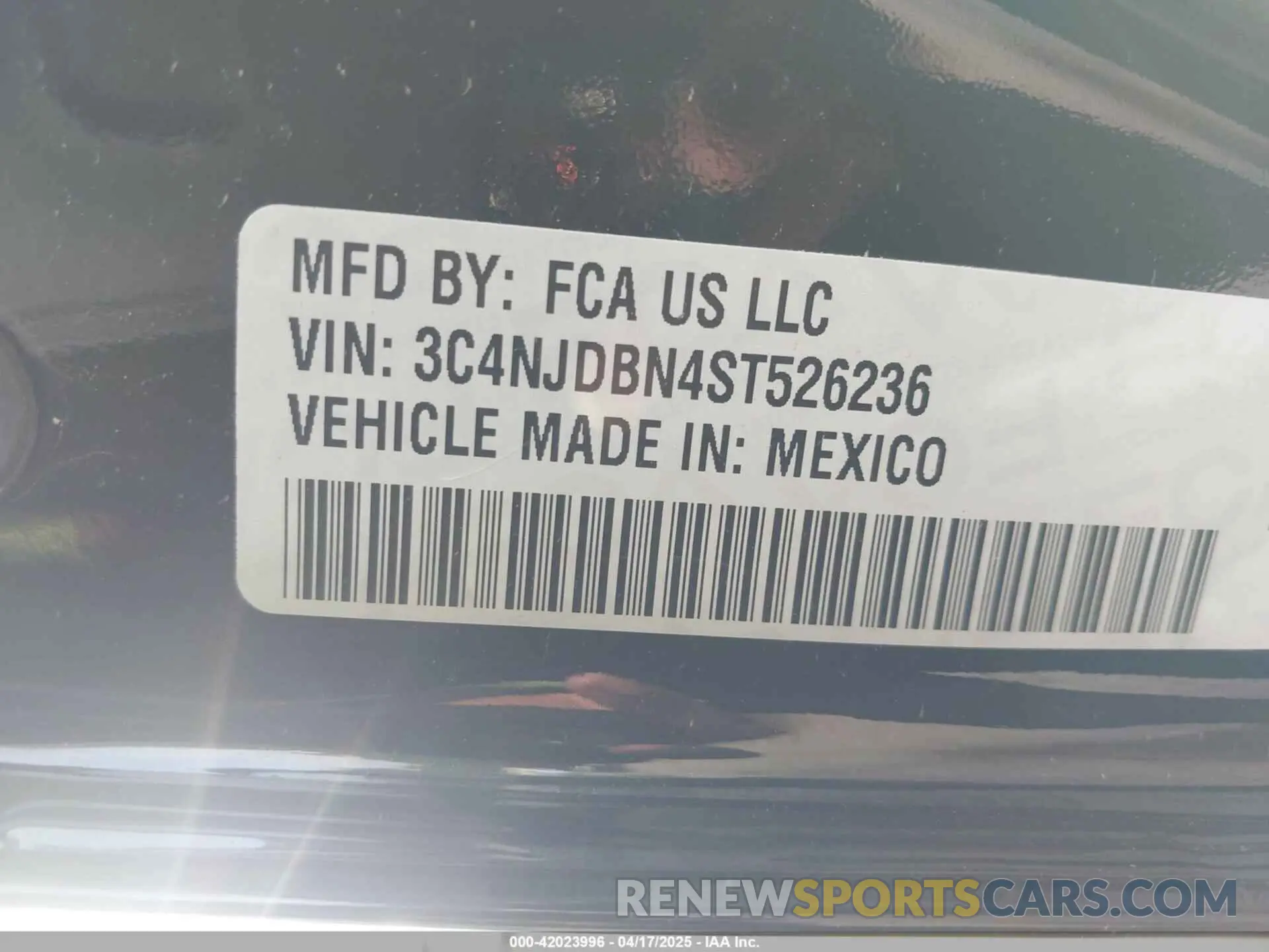 9 Фотография поврежденного автомобиля 3C4NJDBN4ST526236 JEEP COMPASS 2025