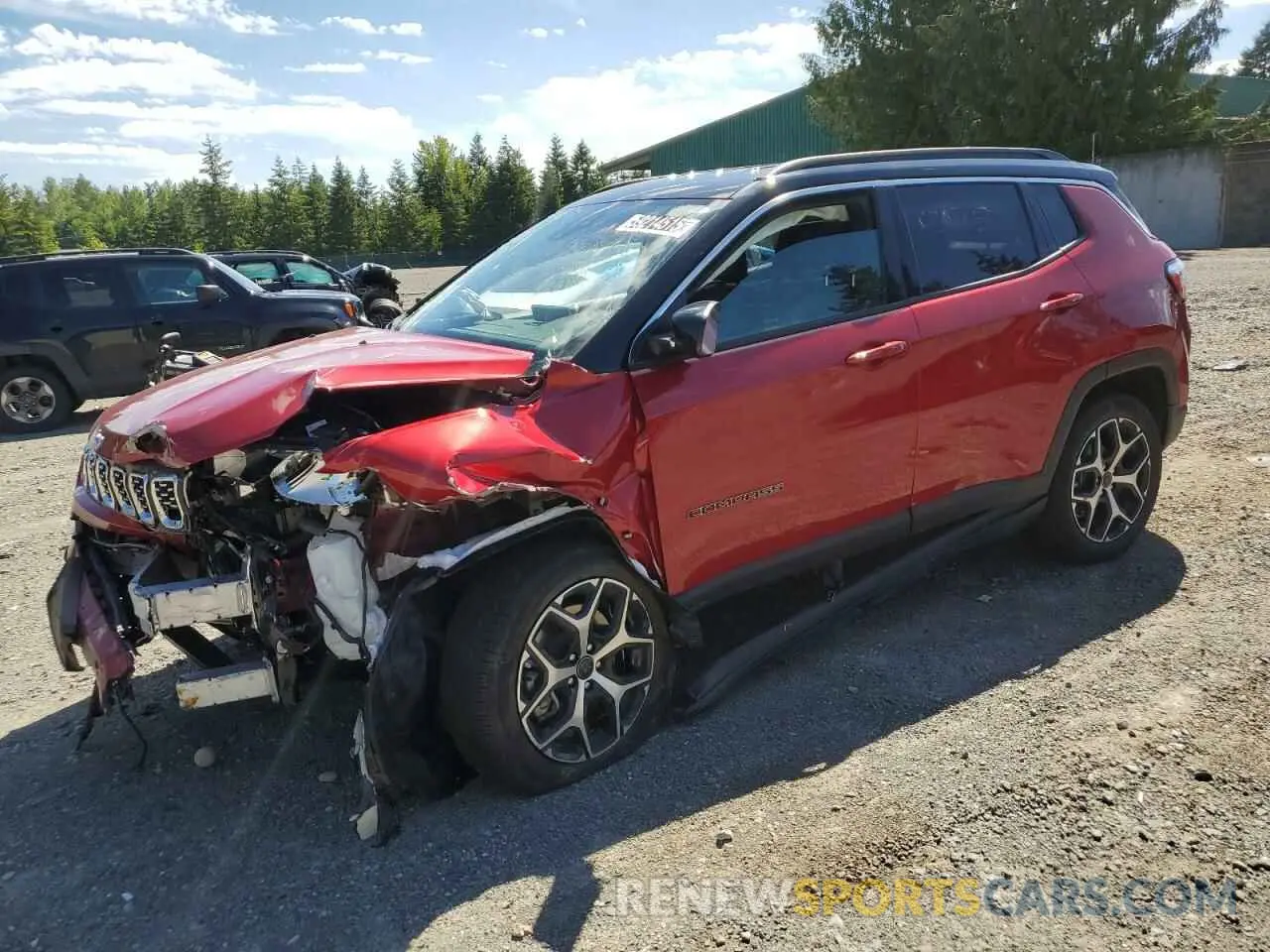 1 Photograph of a damaged car 3C4NJDCN3ST546542 JEEP COMPASS 2025