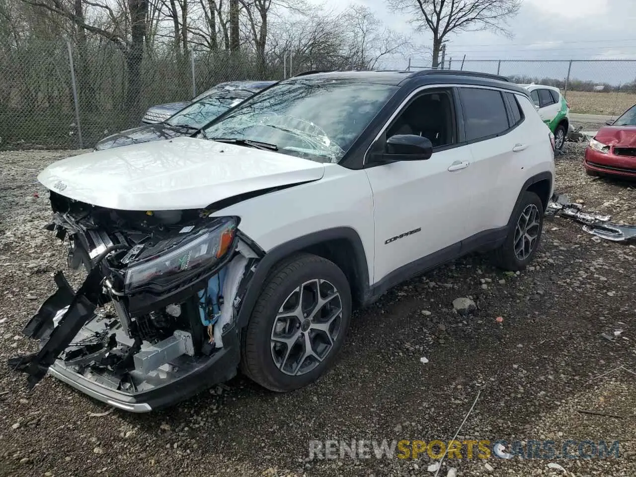 1 Photograph of a damaged car 3C4NJDCN5ST535008 JEEP COMPASS 2025