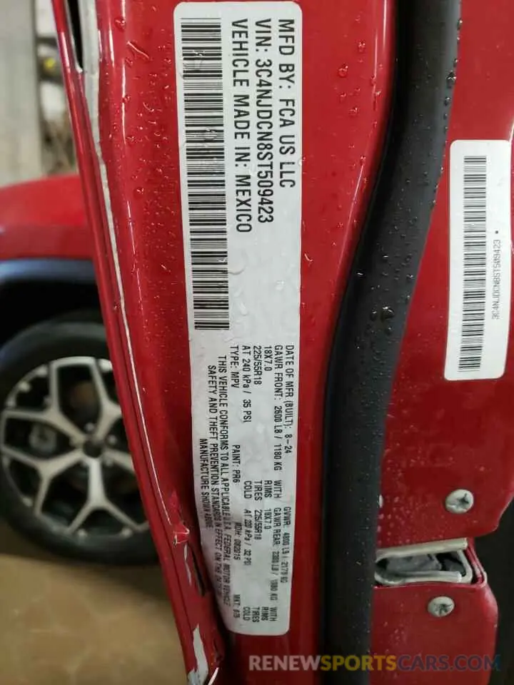 12 Фотография поврежденного автомобиля 3C4NJDCN8ST509423 JEEP COMPASS 2025