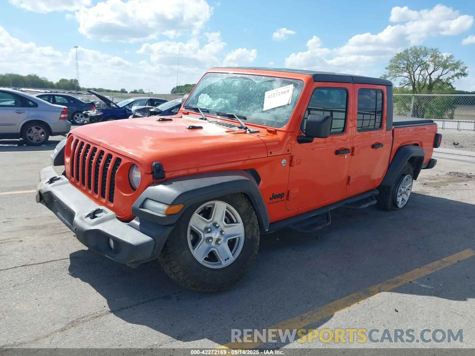 2 Photograph of a damaged car 1C6HJTAG1LL154854 JEEP GLADIATOR 2020