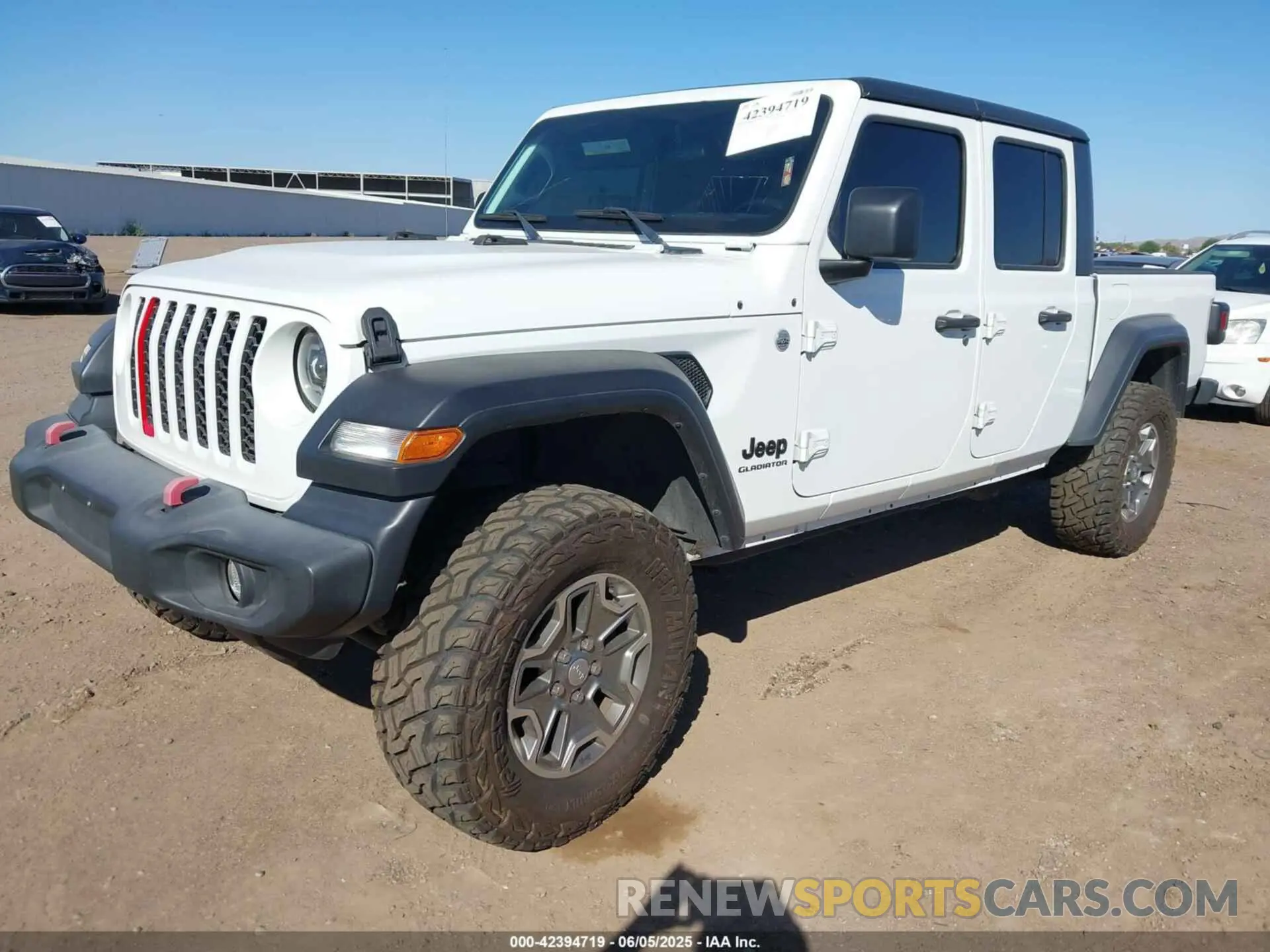 2 Photograph of a damaged car 1C6HJTAG1LL186428 JEEP GLADIATOR 2020