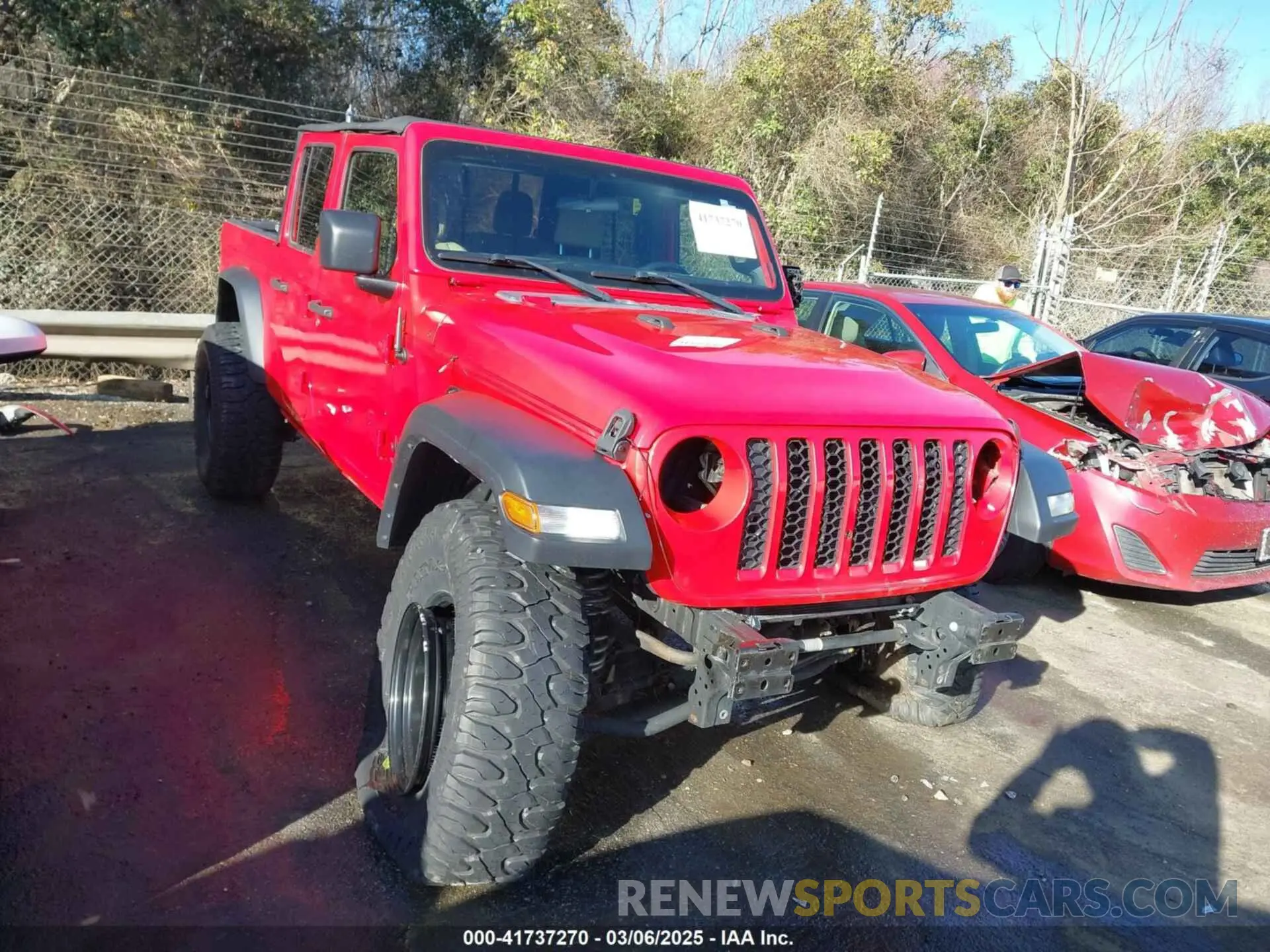 1 Photograph of a damaged car 1C6HJTAG3LL108524 JEEP GLADIATOR 2020