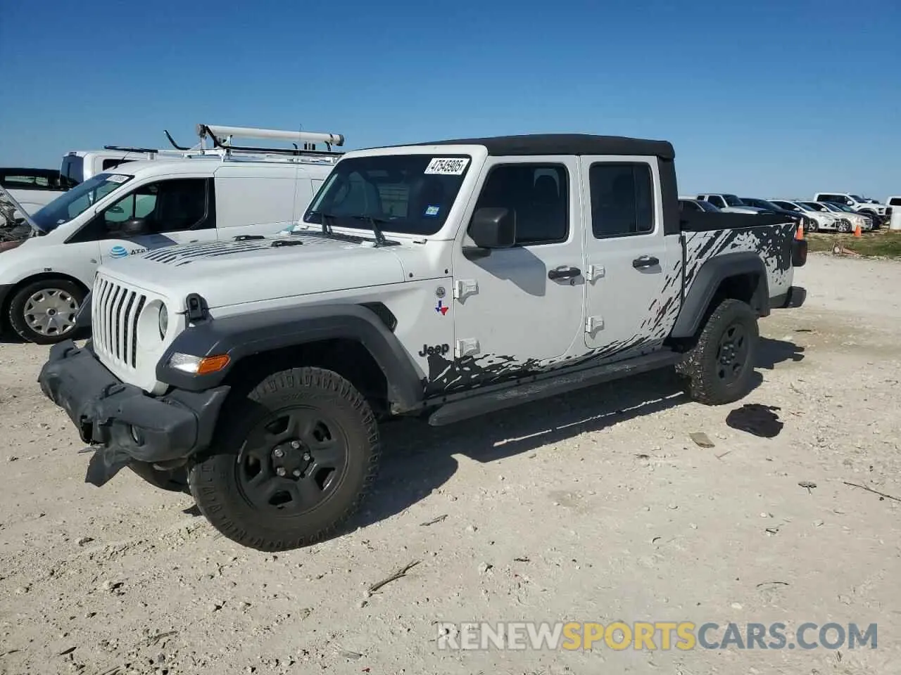 1 Photograph of a damaged car 1C6HJTAG4LL100271 JEEP GLADIATOR 2020
