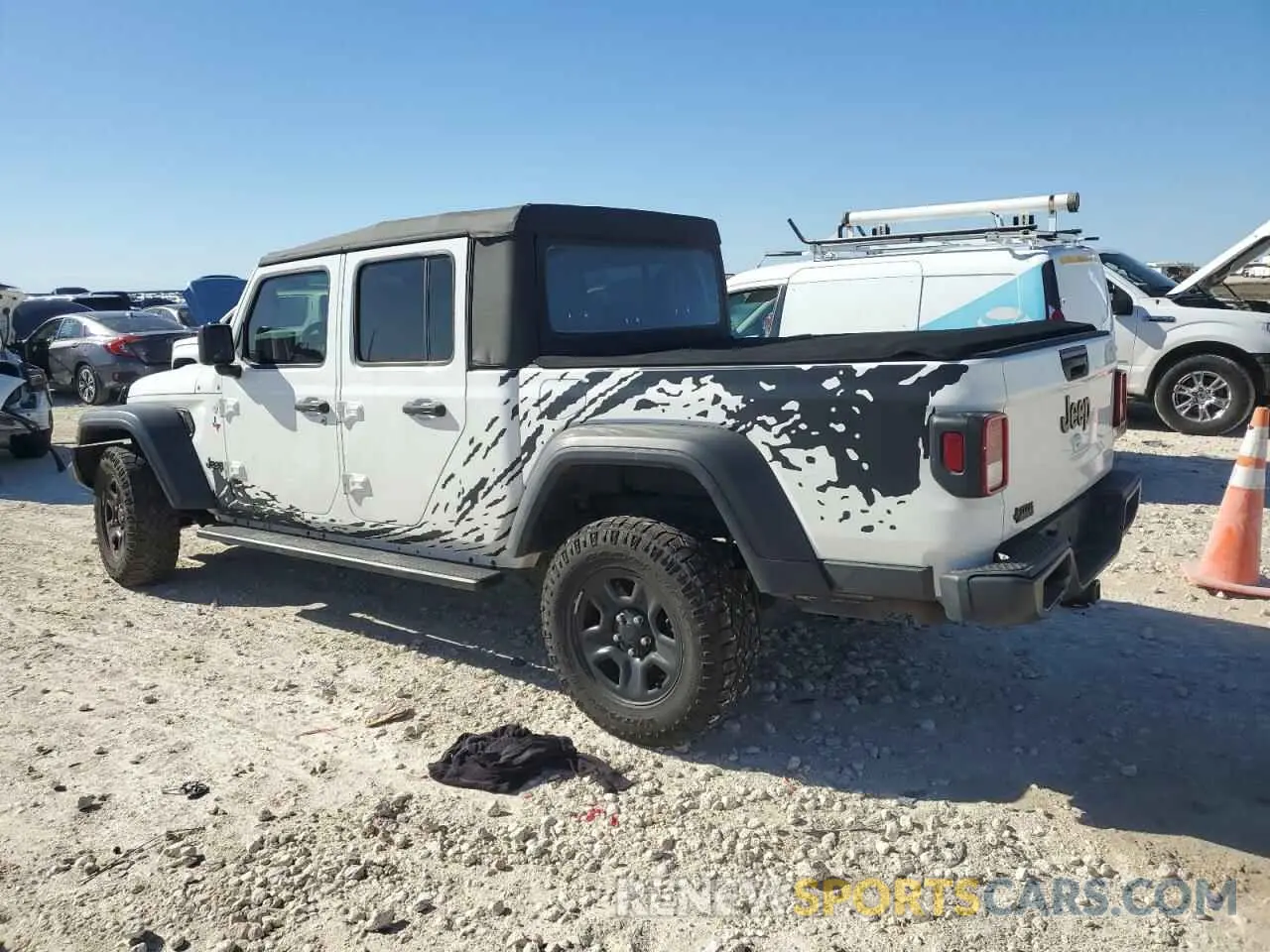 2 Photograph of a damaged car 1C6HJTAG4LL100271 JEEP GLADIATOR 2020
