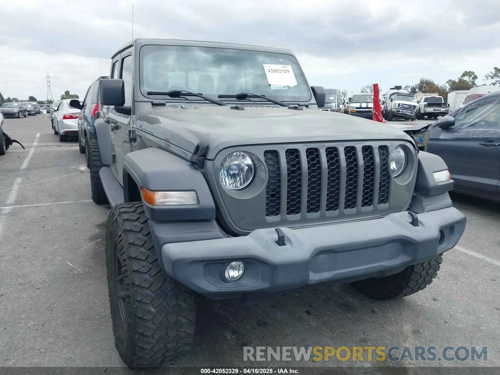 1 Photograph of a damaged car 1C6HJTAG4LL153441 JEEP GLADIATOR 2020