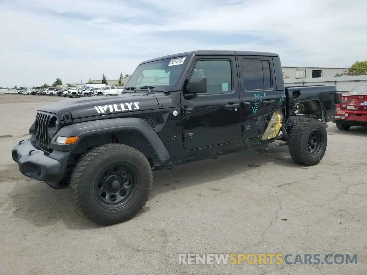 1 Photograph of a damaged car 1C6HJTAG5LL197352 JEEP GLADIATOR 2020