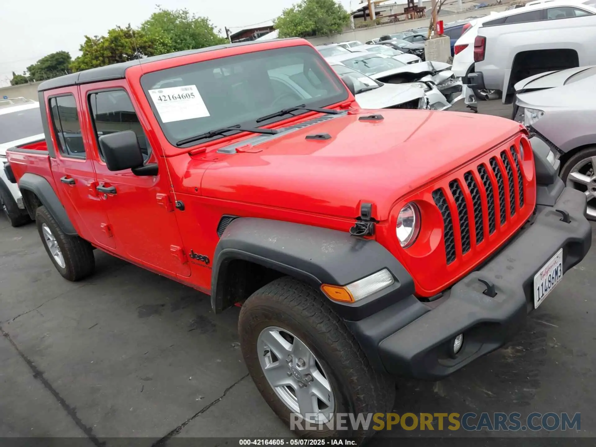 1 Фотография поврежденного автомобиля 1C6HJTAG6LL129268 JEEP GLADIATOR 2020