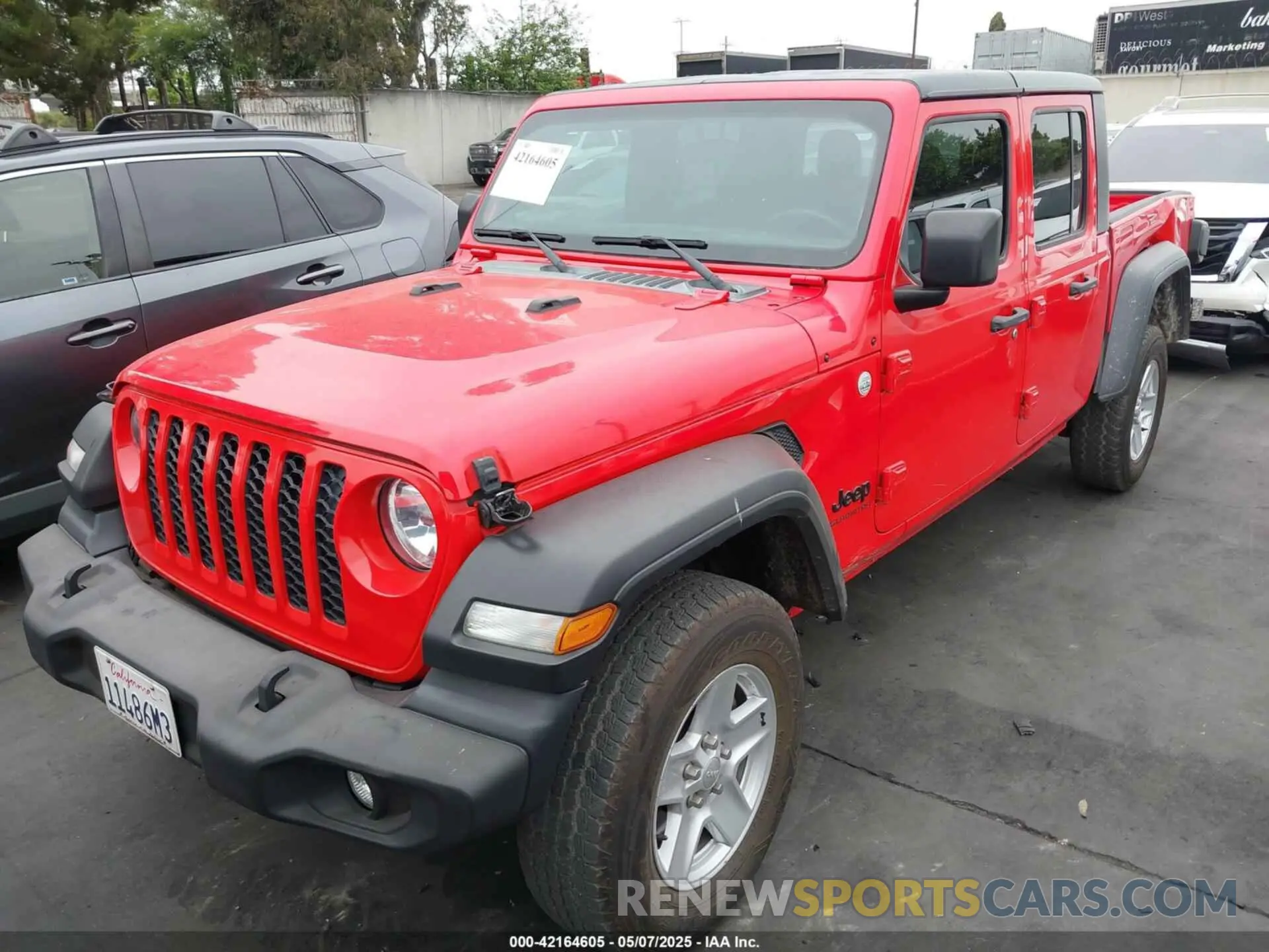 2 Фотография поврежденного автомобиля 1C6HJTAG6LL129268 JEEP GLADIATOR 2020