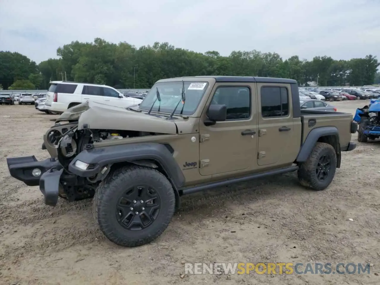 1 Photograph of a damaged car 1C6HJTAG6LL160925 JEEP GLADIATOR 2020
