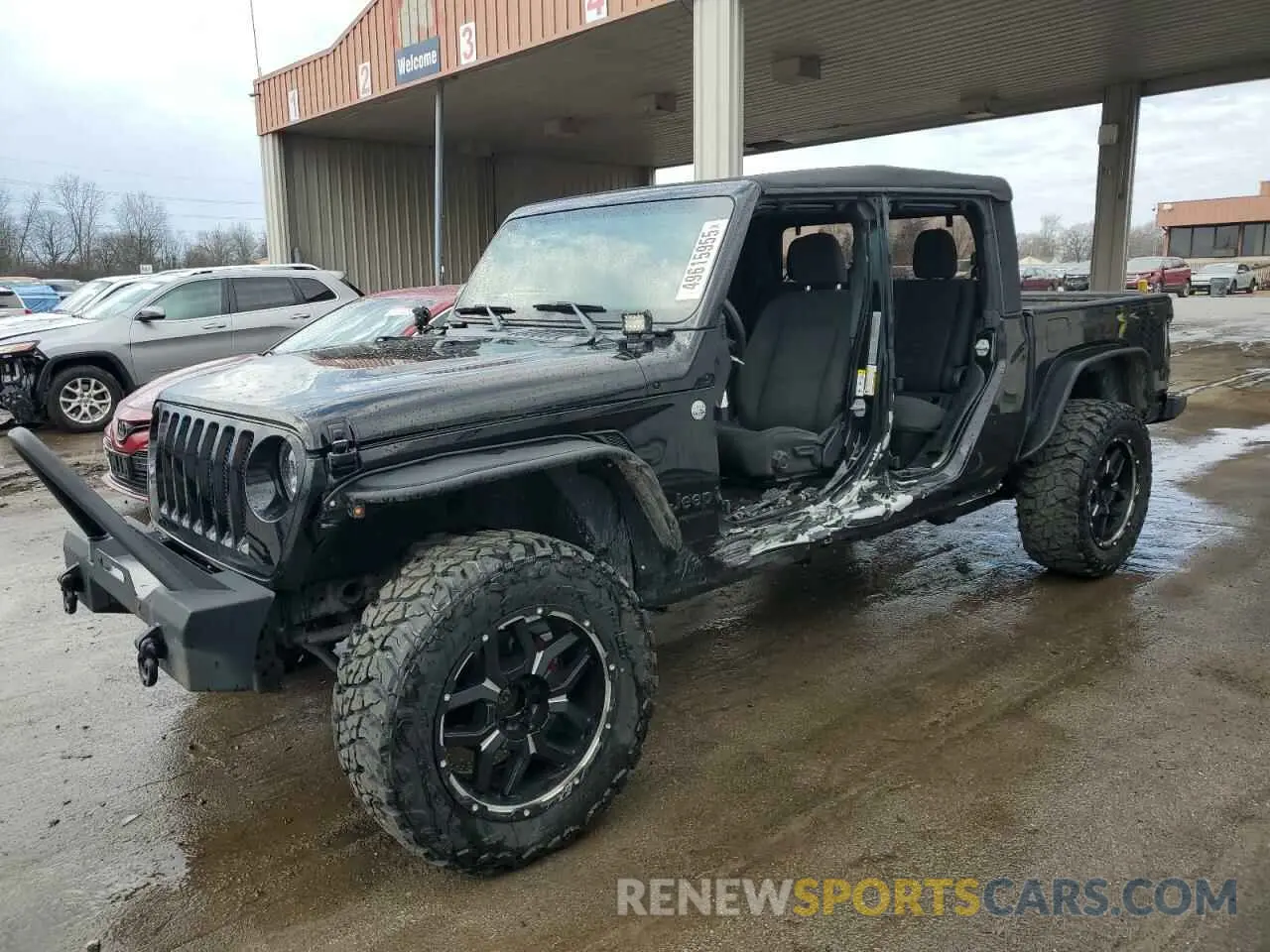 1 Photograph of a damaged car 1C6HJTAG8LL113153 JEEP GLADIATOR 2020