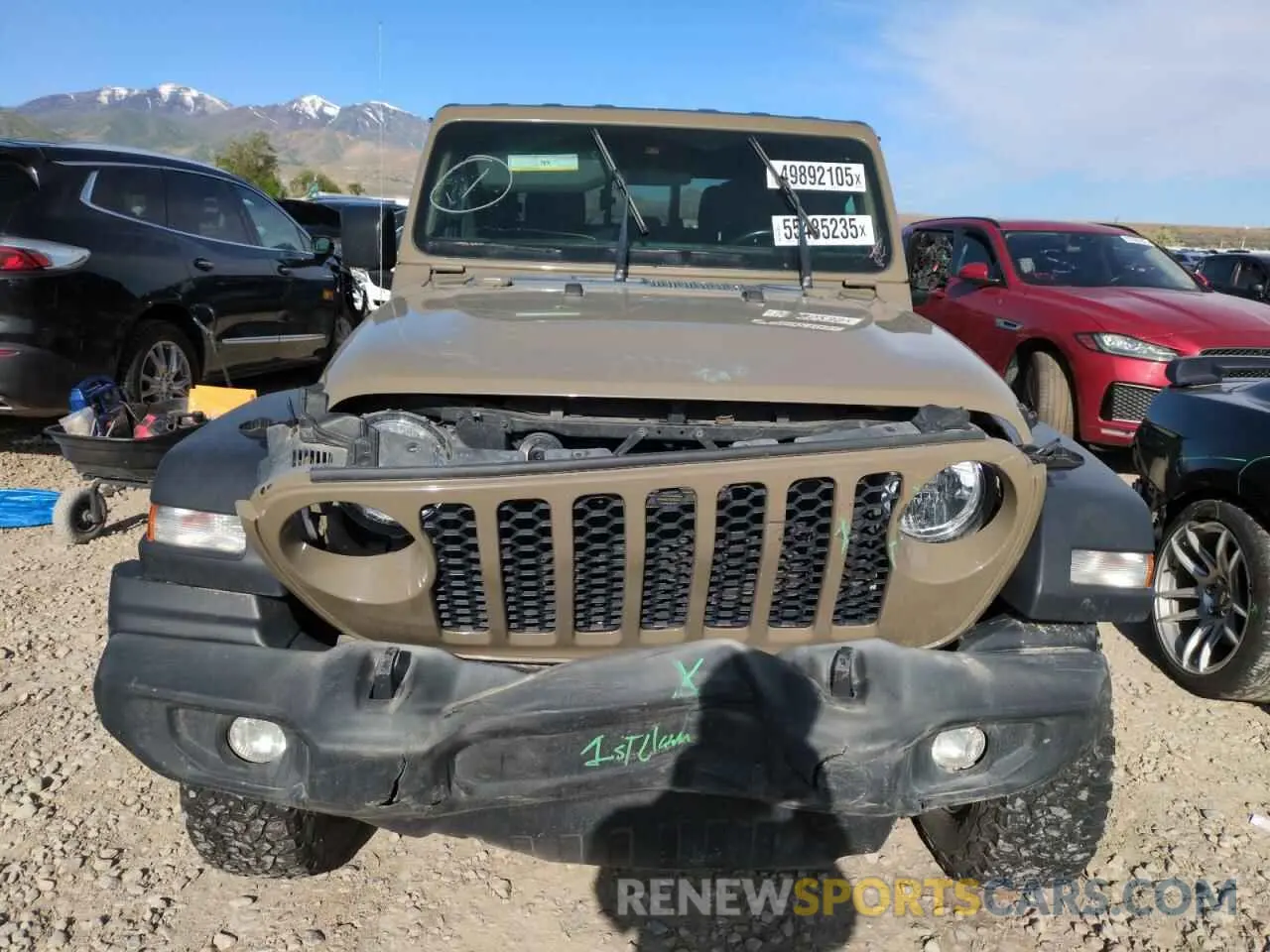 5 Photograph of a damaged car 1C6HJTAG8LL191352 JEEP GLADIATOR 2020